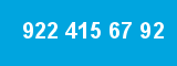 922 415 67 92 922 415 67 92